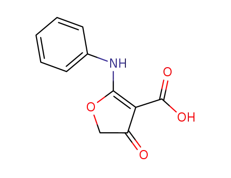 Molecular Structure of 58337-23-8 (2-ANILINO-4-OXO-4,5-DIHYDROFURAN-3-CARBOXYLIC ACID)