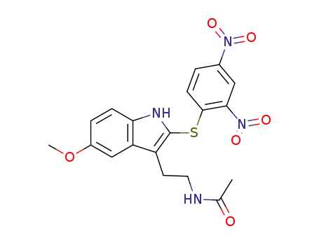 Molecular Structure of 28772-49-8 (2-(2,4-dinitrophenylsulfenyl)melatonin)