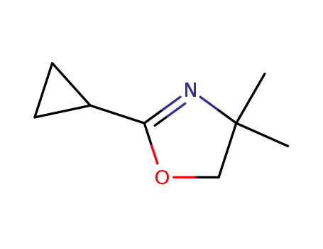 Molecular Structure of 83007-77-6 (2-Cyclopropyl-4,4-dimethyl-4,5-dihydro-oxazole)