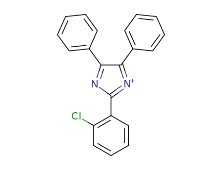 Molecular Structure of 1621073-48-0 (2-(2-chlorophenyl)-4,5-diphenyl-imidazol-1-ylium)
