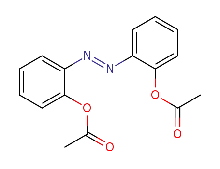 Molecular Structure of 2491-54-5 ((<i>E</i>)-bis-(2-acetoxy-phenyl)-diazene)