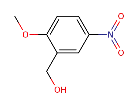 Molecular Structure of 5804-49-9 ((2-methoxy-5-nitrophenyl)methanol)
