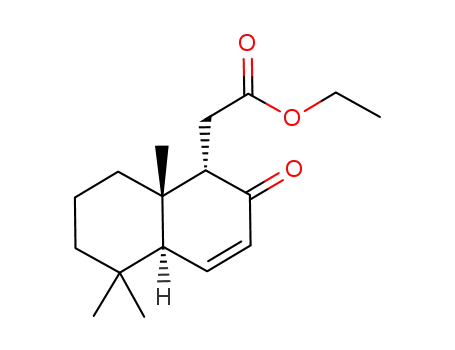 4aα,5,6,7,8,8a-hexahydro-5,5,8aβ-trimethyl-2-oxo-1α-naphthalene acetic acid ethyl ester