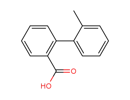 Molecular Structure of 7111-77-5 (2'-Methyl-[1,1'-Biphenyl]-2-Carboxylic Acid)