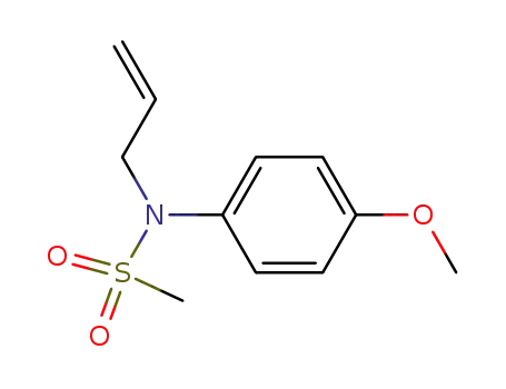 Molecular Structure of 23004-83-3 (Methanesulfonamide, N-(4-methoxyphenyl)-N-2-propenyl-)