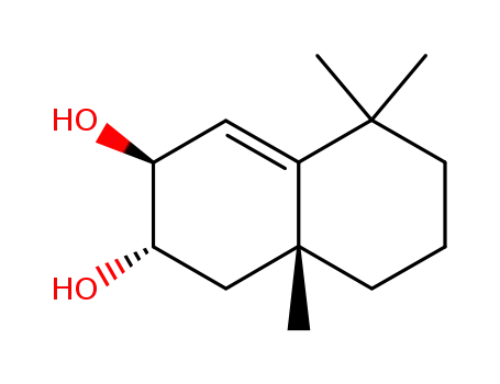 2,3,4,4a,5,6,7,8-octahydro-2β,3α-dihydroxy-4aβ,8,8-trimethylnaphthalene