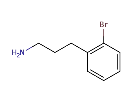 Molecular Structure of 65185-60-6 (3-(2-broMophenyl)propan-1-aMine)