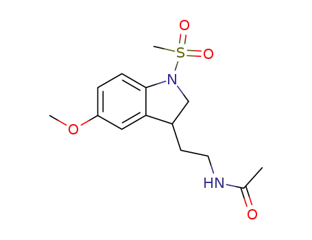 Molecular Structure of 474640-48-7 (<i>N</i>-[2-(1-methanesulfonyl-5-methoxy-2,3-dihydro-1<i>H</i>-indol-3-yl)-ethyl]-acetamide)