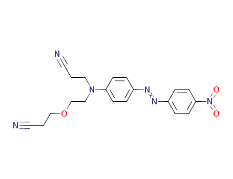 Molecular Structure of 70210-10-5 (3-[[2-(2-cyanoethoxy)ethyl][4-[(4-nitrophenyl)azo]phenyl]amino]propiononitrile)
