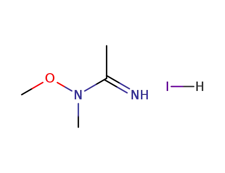 Molecular Structure of 135203-03-1 (N-methoxy-N-methylacetamidine hydroiodide)