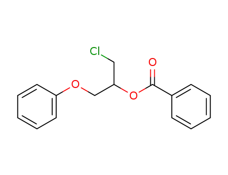 Molecular Structure of 62379-75-3 (2-Propanol, 1-chloro-3-phenoxy-, benzoate)