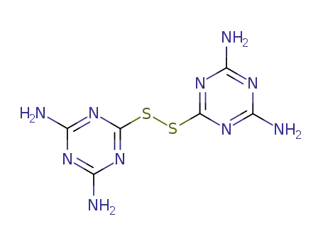 Molecular Structure of 30769-56-3 (6,6'-disulfanediyl-bis-[1,3,5]triazine-2,4-diamine)
