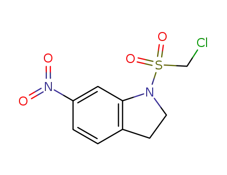 Molecular Structure of 143032-50-2 (N-chloromethylsulfonyl-6-nitroindoline)