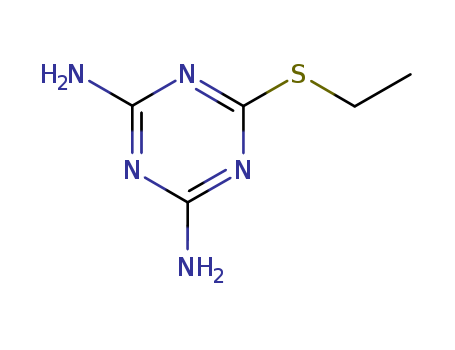 1,3,5-Triazine-2,4-diamine,6-(ethylthio)-