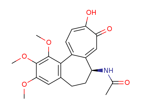 Molecular Structure of 1990-46-1 (Acetamide,N-[(7S)-5,6,7,10-tetrahydro-9-hydroxy-1,2,3-trimethoxy-10-oxobenzo[a]heptalen-7-yl]-)