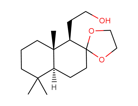 2-((1'R,4'aS,8'aS)-5',5',8'a-Trimethyl-octahydro-spiro[[1,3]dioxolane-2,2'-naphthalen]-1'-yl)-ethanol