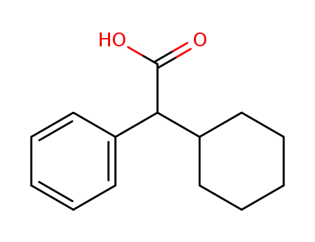 Molecular Structure of 51019-55-7 ((R)-Cyclohexylphenylacetic acid)