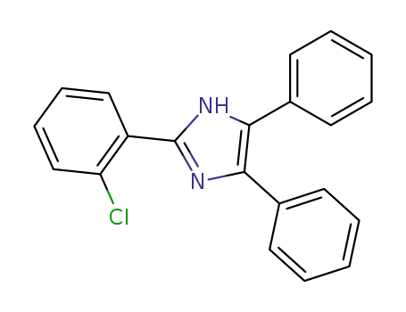 Molecular Structure of 1707-67-1 (2-(2-Chlorophenyl)-4,5-diphenylimidazole)
