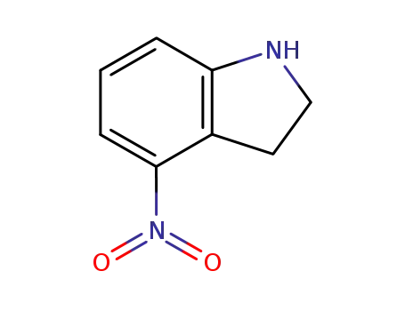Molecular Structure of 84807-26-1 (4-Nitro-2,3-dihydro-1H-indole)