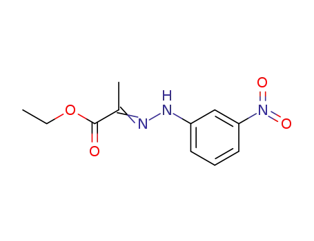 Molecular Structure of 134747-25-4 (ethyl 2-[2-(3-nitrophenyl)hydrazinylidene]propanoate)
