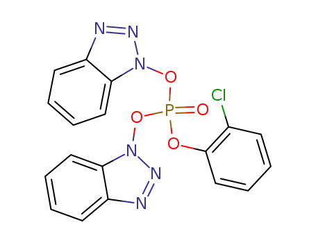 Molecular Structure of 80817-46-5 (bis(benzotriazol-1-yl)(2-chlorophenyl)phosphate)