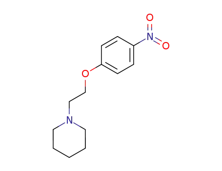 Molecular Structure of 92033-76-6 (1-(2-(4-NITROPHENOXY)ETHYL)PIPERIDINE)