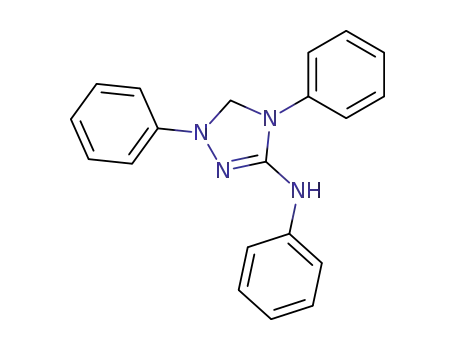 Molecular Structure of 63549-51-9 (4,5-dihydro-N,1,4-triphenyl-(1H)-1,2,4-triazin-3-amine)