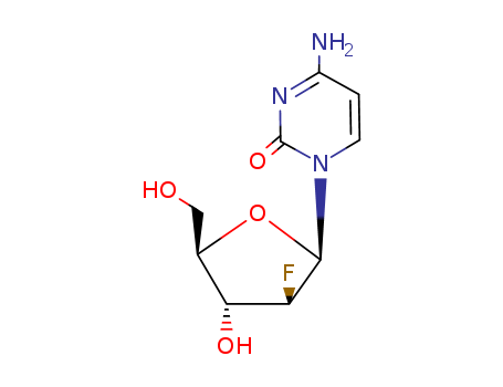 4-amino-1-[(2R,3S,4R,5R)-3-fluoro-4-hydroxy-5-(hydroxymethyl)oxolan-2-yl]pyrimidin-2-one cas no. 56632-83-8 98%