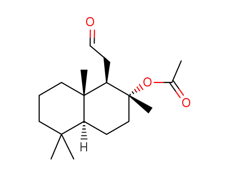 (1R,2R,8aS)-2,5,5,8a-tetramethyl-1-(2-oxoethyl)decahydronaphthalen-2-yl acetate