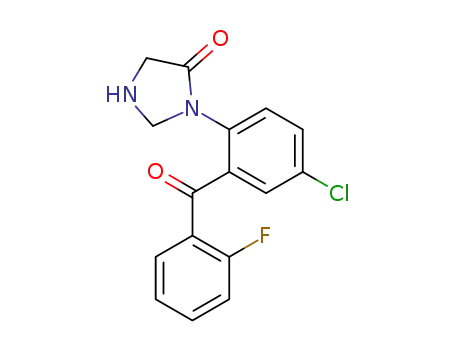 3-[4-chloro-2-(2-fluoro-benzoyl)-phenyl]-imidazolidin-4-one