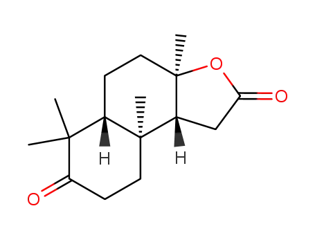 Molecular Structure of 74483-92-4 ((+)-3-oxo-sclareolide)