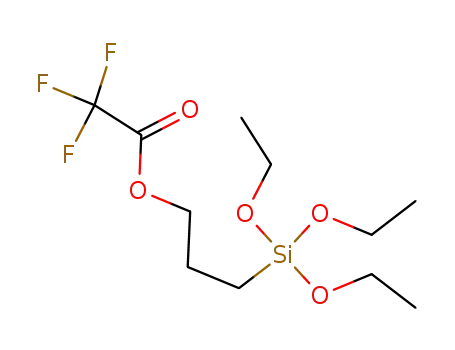 Molecular Structure of 36957-76-3 (Acetic acid, trifluoro-, 3-(triethoxysilyl)propyl ester)