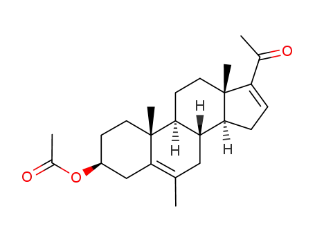 Molecular Structure of 20867-46-3 (3BETA-HYDROXY-6-METHYL-5,16-PREGNADIEN-20-ONE ACETATE)