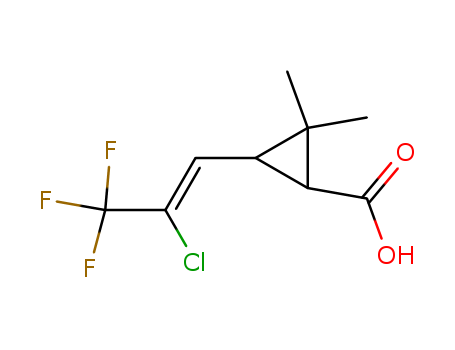 cis-3-(2-chloro-3,3,3-trifluoroprop-1-ene-1-yl)-2,2-dimethylcyclopropanecarboxylic acid