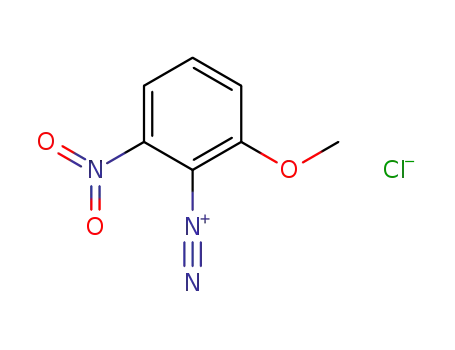 Molecular Structure of 65036-52-4 (6-methoxy-2-nitrobenzenediazonium chloride)