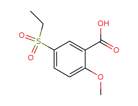Molecular Structure of 4840-63-5 (2-Methoxy-5-(ethylsulfonyl)benzoic acid)