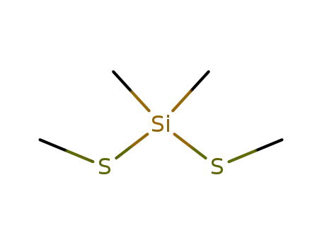 Molecular Structure of 3860-91-1 (Silane, dimethylbis(methylthio)-)
