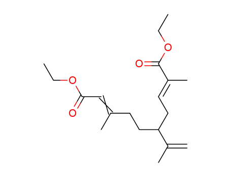 ethyl 2,8-dimethyl-5-isopropenyl-undeca-trans-2-(trans/cis)-8-diene-1,10-dioate