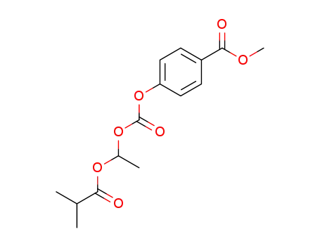 Molecular Structure of 1622939-42-7 (1-({[(4-methoxycarbonylphenyl)oxy]carbonyl}oxy)ethyl 2-methylpropanoate)