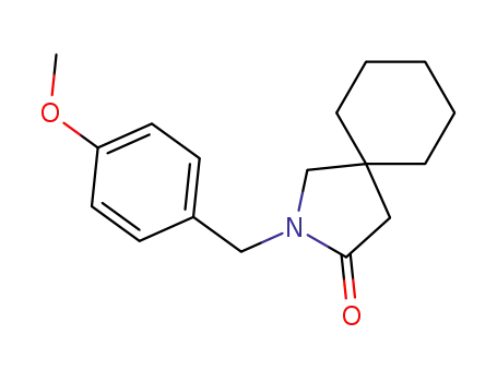 Molecular Structure of 608532-82-7 (2-(4-methoxybenzyl)-2-azaspiro[4.5]decan-3-one)