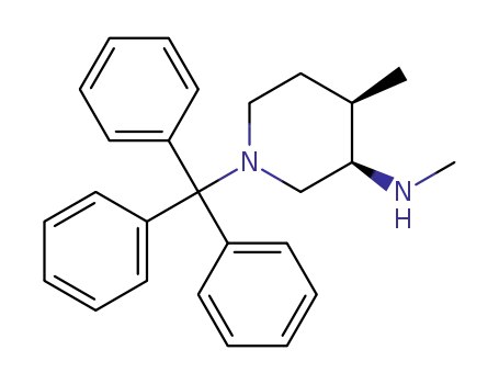 Molecular Structure of 1616760-93-0 ((3R,4R)-1-trityl-N,4-dimethylpiperidin-3-amine)