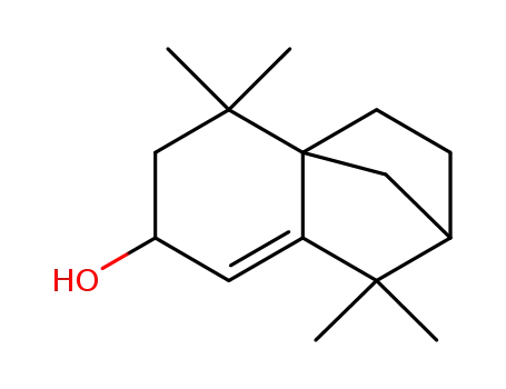 Molecular Structure of 62989-81-5 (2H-2,4a-Methanonaphthalen-7-ol,
1,3,4,5,6,7-hexahydro-1,1,5,5-tetramethyl-)