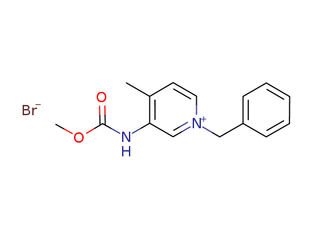 Pyridinium, 3-[(methoxycarbonyl)amino]-4-methyl-1-(phenylmethyl)-, bromide