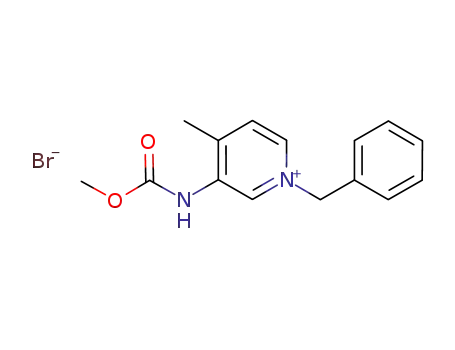 Molecular Structure of 923036-27-5 (1-benzyl-3-((Methoxycarbonyl)aMino)-4-Methylpyridin-1-iuM broMide)