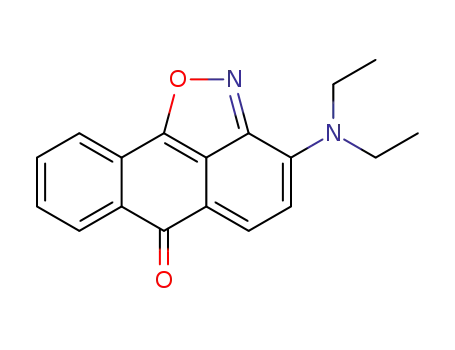 Molecular Structure of 83206-53-5 (3-diethylaminoanthra<1,9-c,d>isoxazol-6-one)