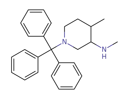 Molecular Structure of 1616833-40-9 (1-triryI-N,4-dimethylpiperidin-3-amine)
