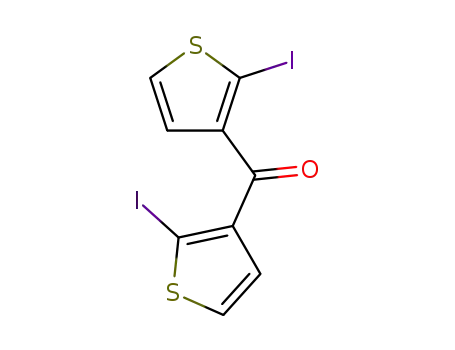 Molecular Structure of 474416-61-0 (bis(2-iodo-3-thienyl)methanone)
