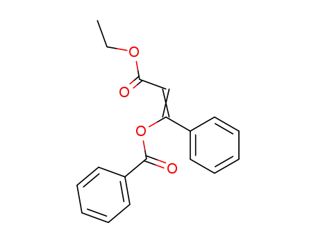 Molecular Structure of 65847-84-9 (2-Propenoic acid, 3-(benzoyloxy)-3-phenyl-, ethyl ester, (Z)-)