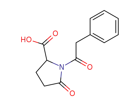 Molecular Structure of 73427-36-8 (5-oxo-1-(phenylacetyl)-L-proline)
