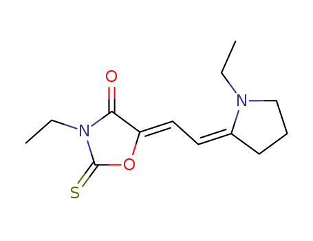 (5Z)-3-ethyl-5-[(2E)-2-(1-ethylpyrrolidin-2-ylidene)ethylidene]-2-sulfanylidene-1,3-oxazolidin-4-one
